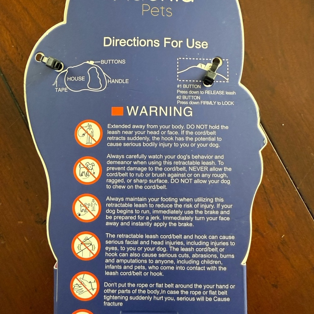 Pink Retractable Dog Leash - Picture 4 of 4